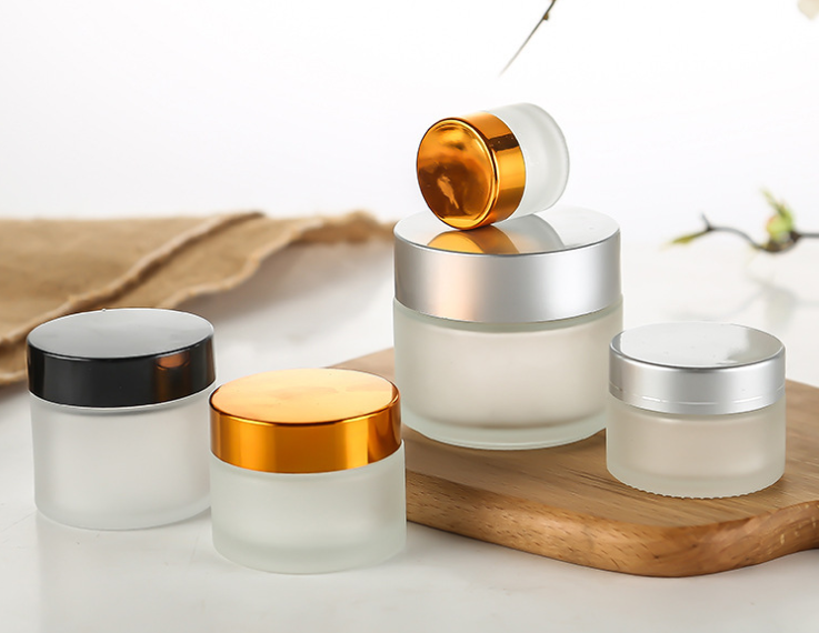 30ml 50ml 100ml Frosted Glass Cream Box Cosmetic Mask Packaging Bottle