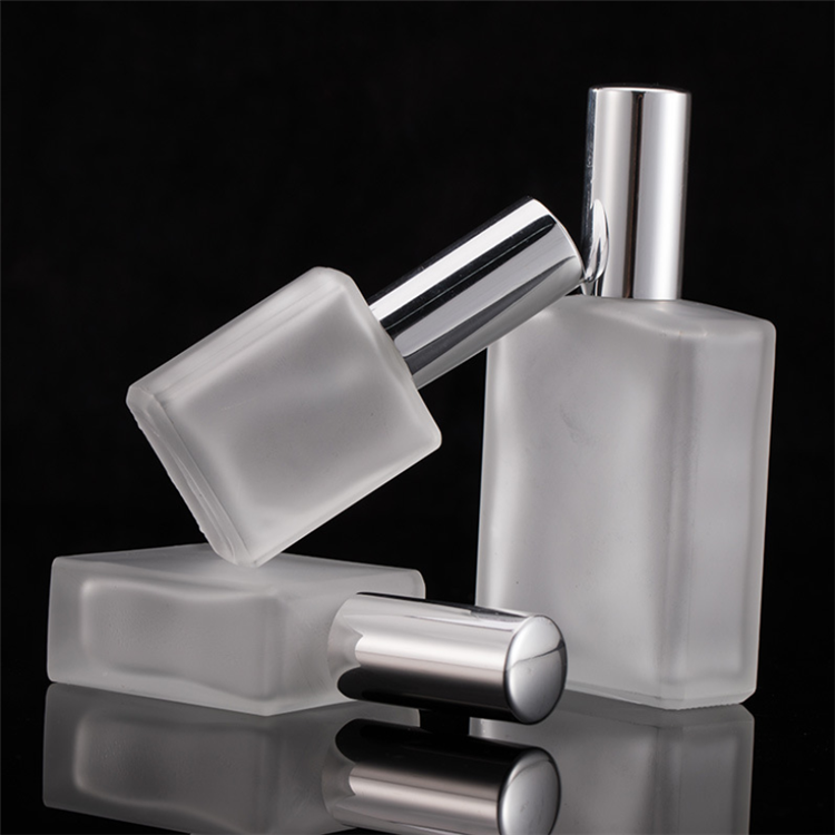 30ml 50ml 100ml Frosted Square Glass Spray Bottle Perfume Bottle