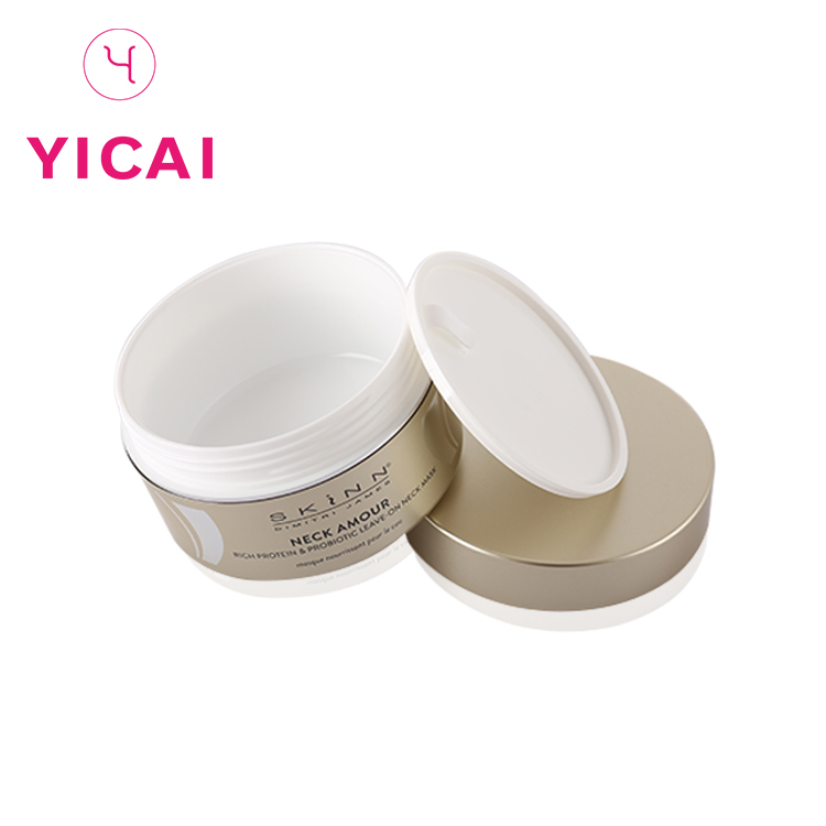 30ml 50ml 100ml Gold Multi-layer Plastic Pp Cosmetic Jar