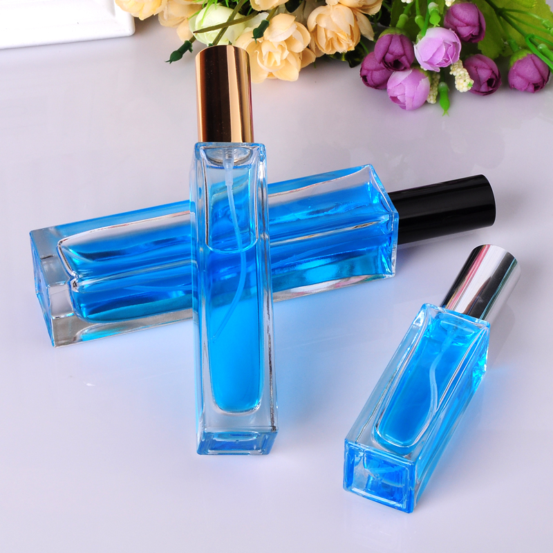 30ml/50ml/100ml High-grade transparent square glass perfume bottle fine mist spray empty cosmetics bottle