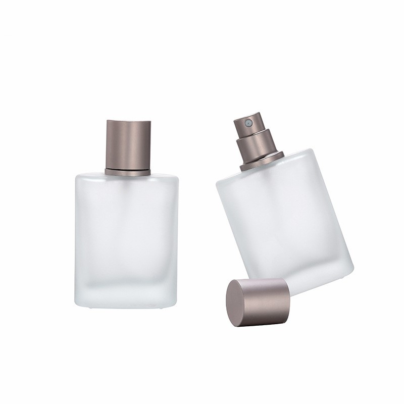 30ml 50ml 100ml MattePortable perfume spray bottle Hot sale clear frosted perfume glass spray bottle