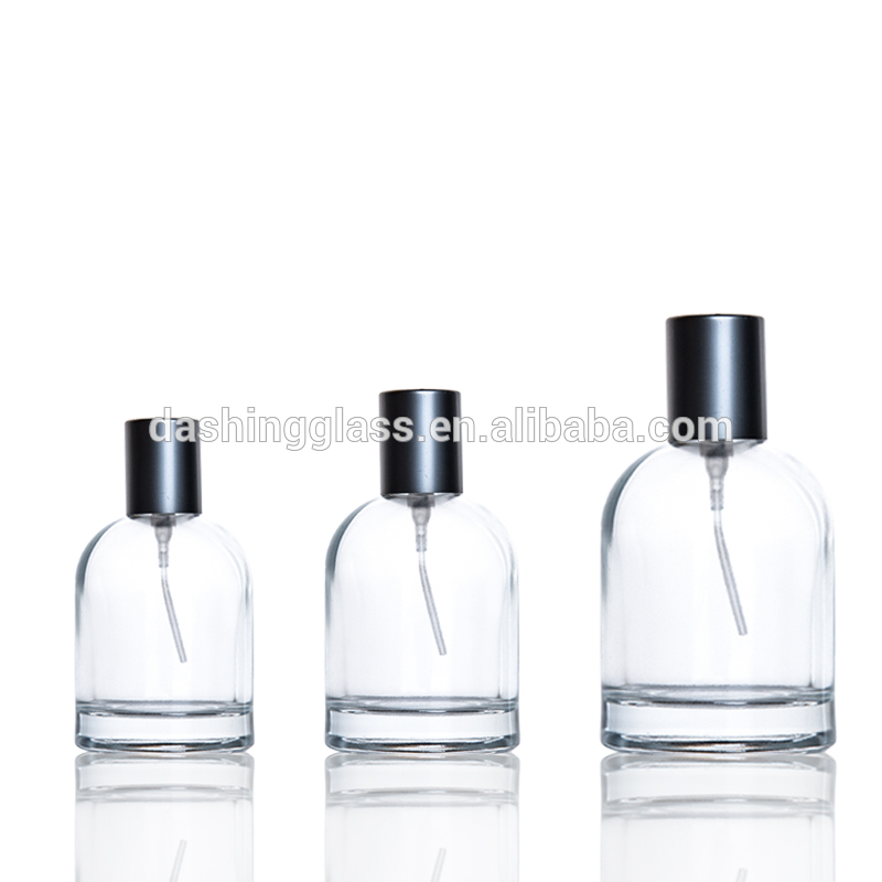 30ml 50ml 100ml Perfume Packaging Empty Round Travel Perfume Atomizer Spray Glass Bottles with High Quality Sprayer