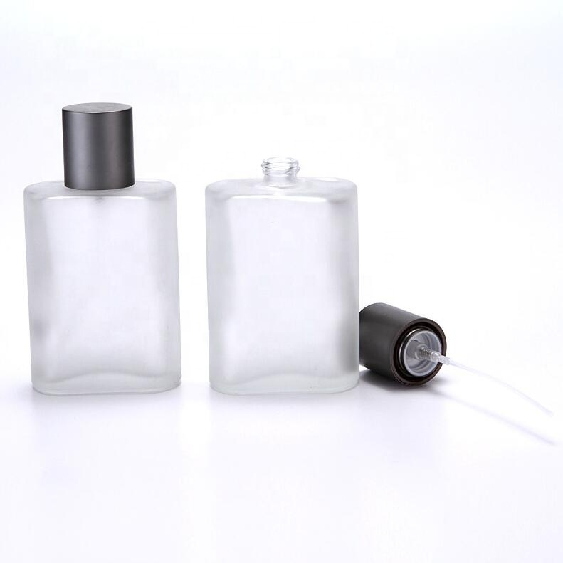 30ml 50ml 100ml Rectangle Shape Clear Empty Glass Perfume Bottle