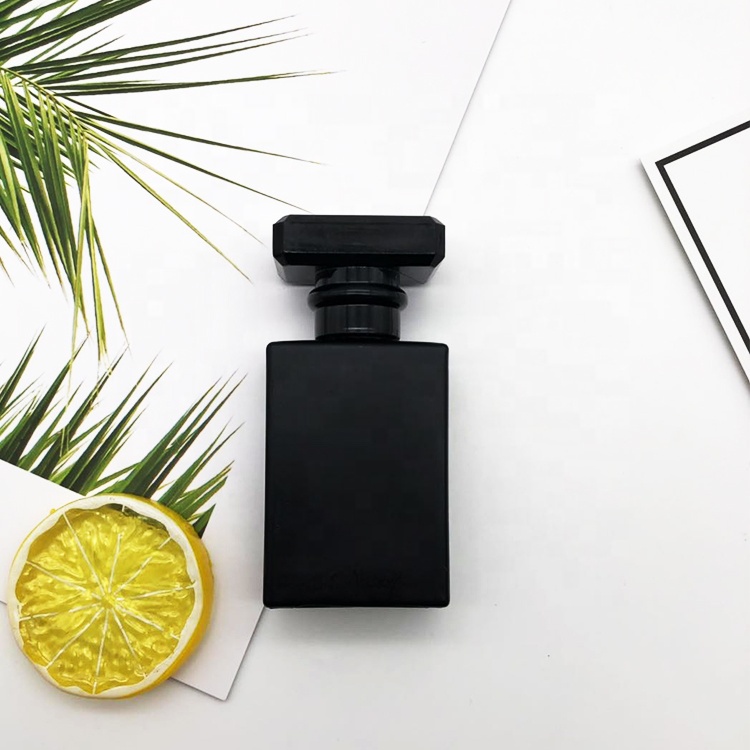 30ml 50ml 100ml Small Empty Bulk Crimp Premium Perfume Atomizer Black Clear Glass Bottle