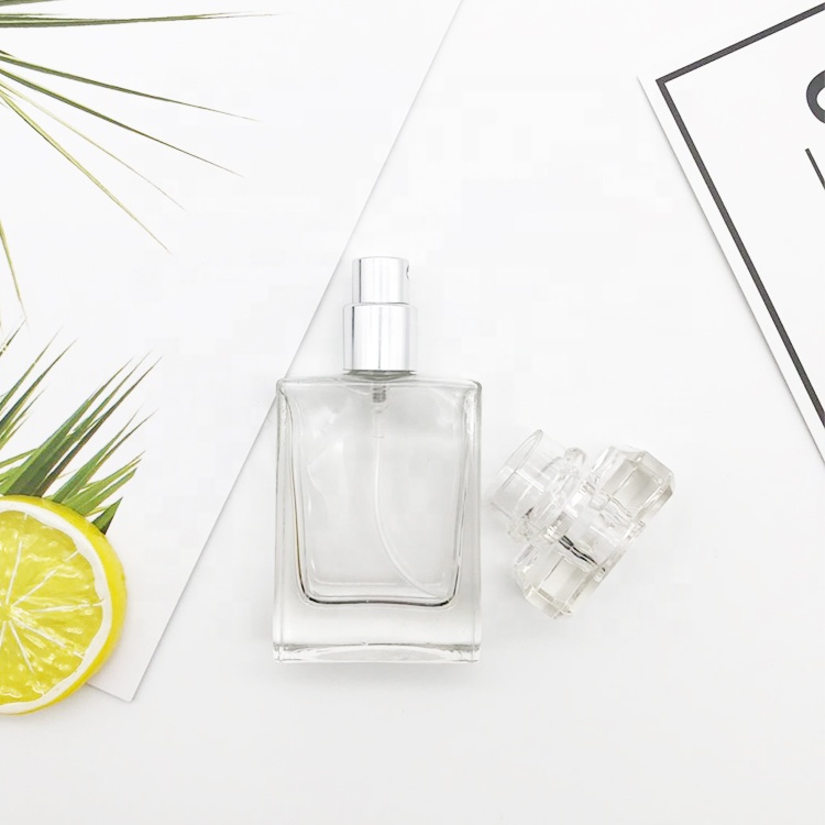 30ml 50ml 100ml Small Empty Bulk Crimp Premium Perfume Atomizer Black Clear Glass Bottle