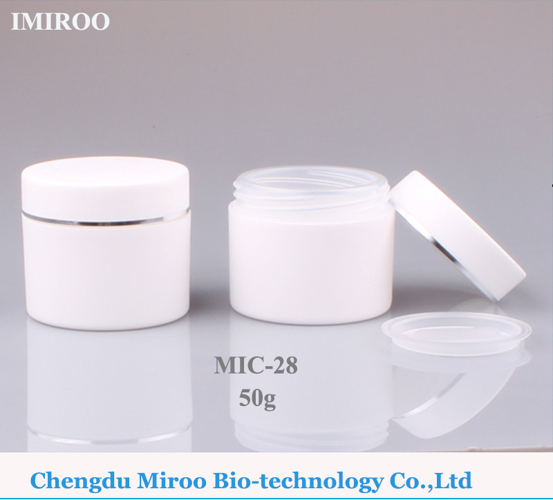 30ml 50ml 100ml White Double Layer Cosmetic Cream Jars Empty Refillable Travel Bottles Facial Mask Ointment Jar Pot