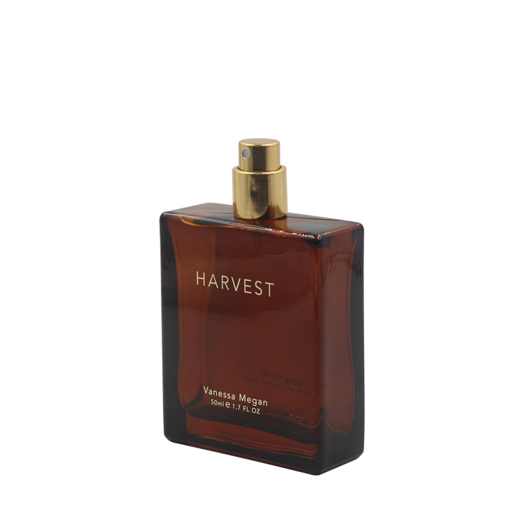 30ml 50ml 100ml amber luxury perfume bottle cosmetic glass sprayer bottle with special surlyn cap