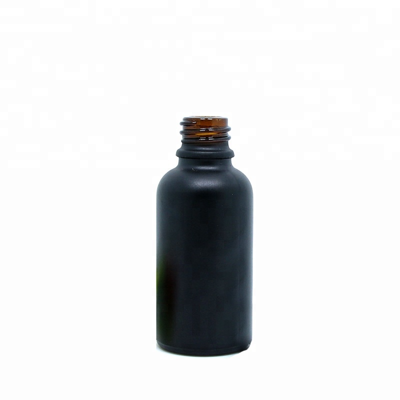 30ml 50ml 100ml black froste dapothecary beard oil essential round bottle with dropper