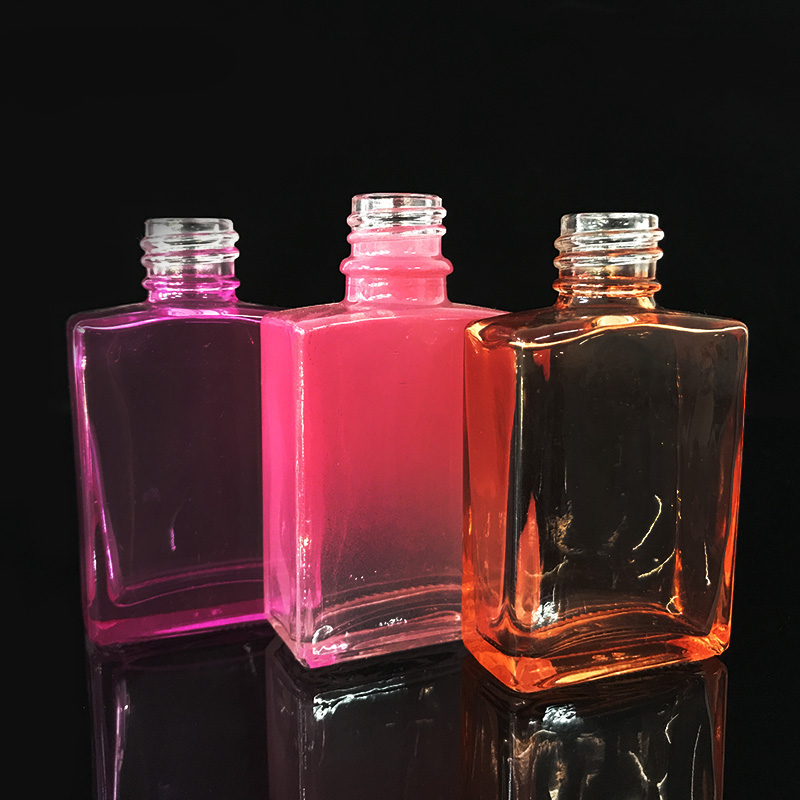 30ml 50ml 100ml clear red yellow blue pink froest rectangle luxury glass perfume bottle with spray pump