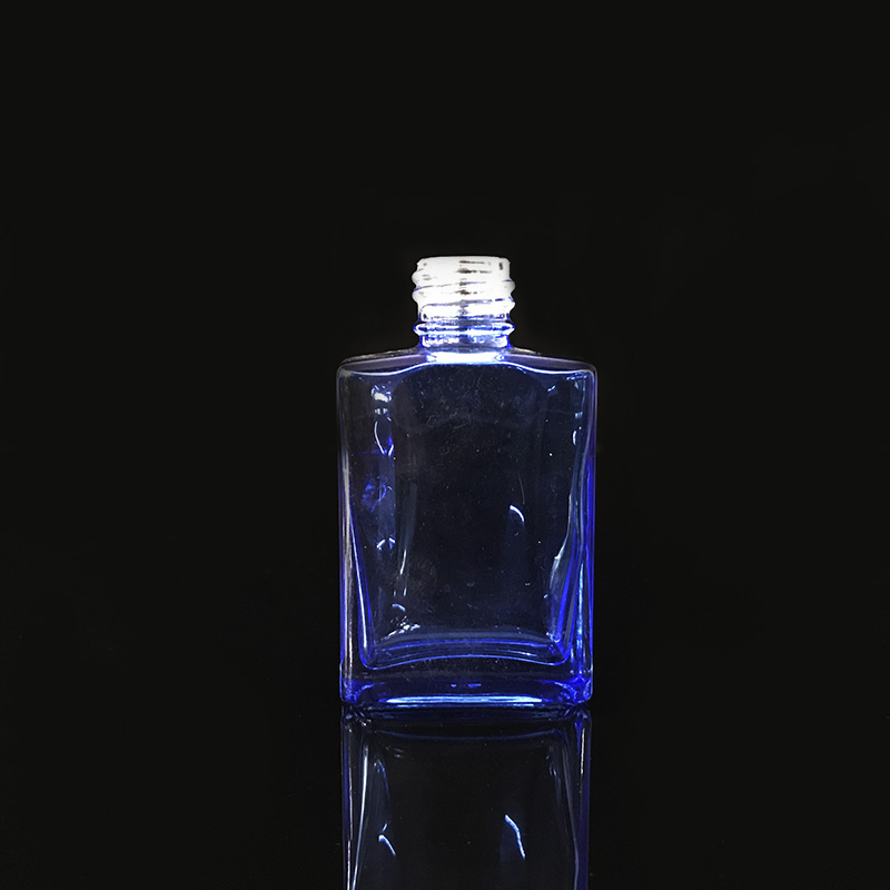 30ml 50ml 100ml clear red yellow blue pink froest rectangle luxury glass perfume bottle with spray pump