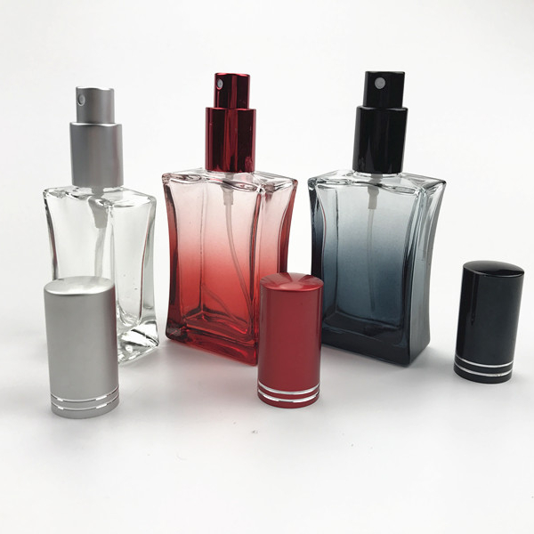 30ml 50ml 100ml colored stock empty perfume refillable glass spray bottle