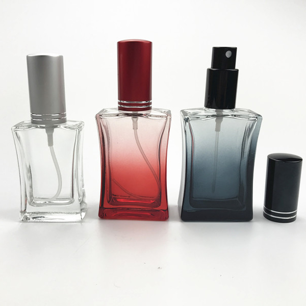 30ml 50ml 100ml colored stock empty perfume refillable glass spray bottle