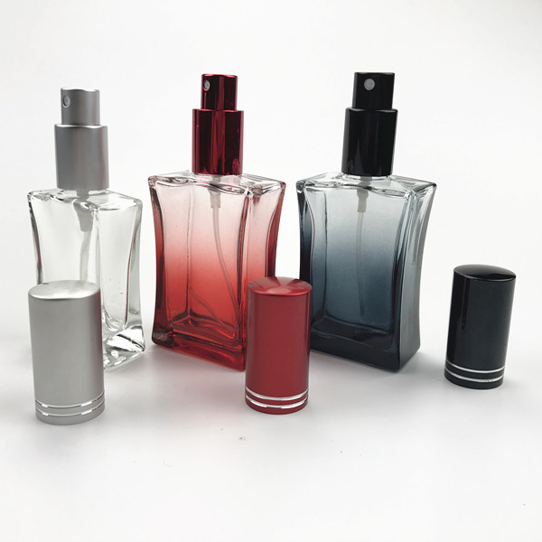 30ml 50ml 100ml colored stock empty perfume refillable glass spray bottle