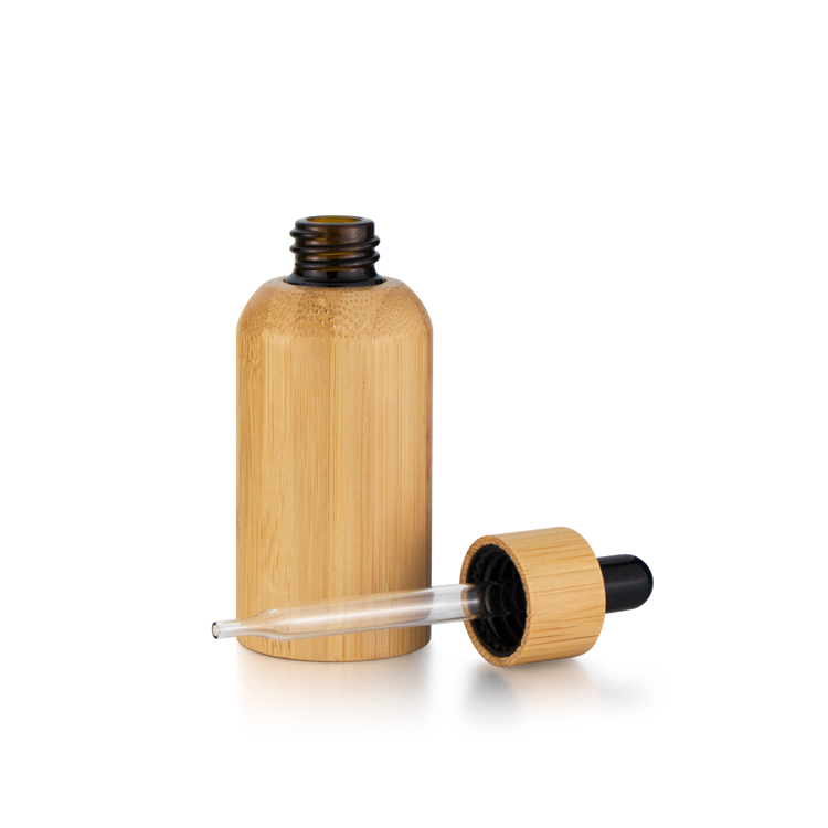 30ml 50ml 100ml essential oil bamboo mist pump spray glass bottle