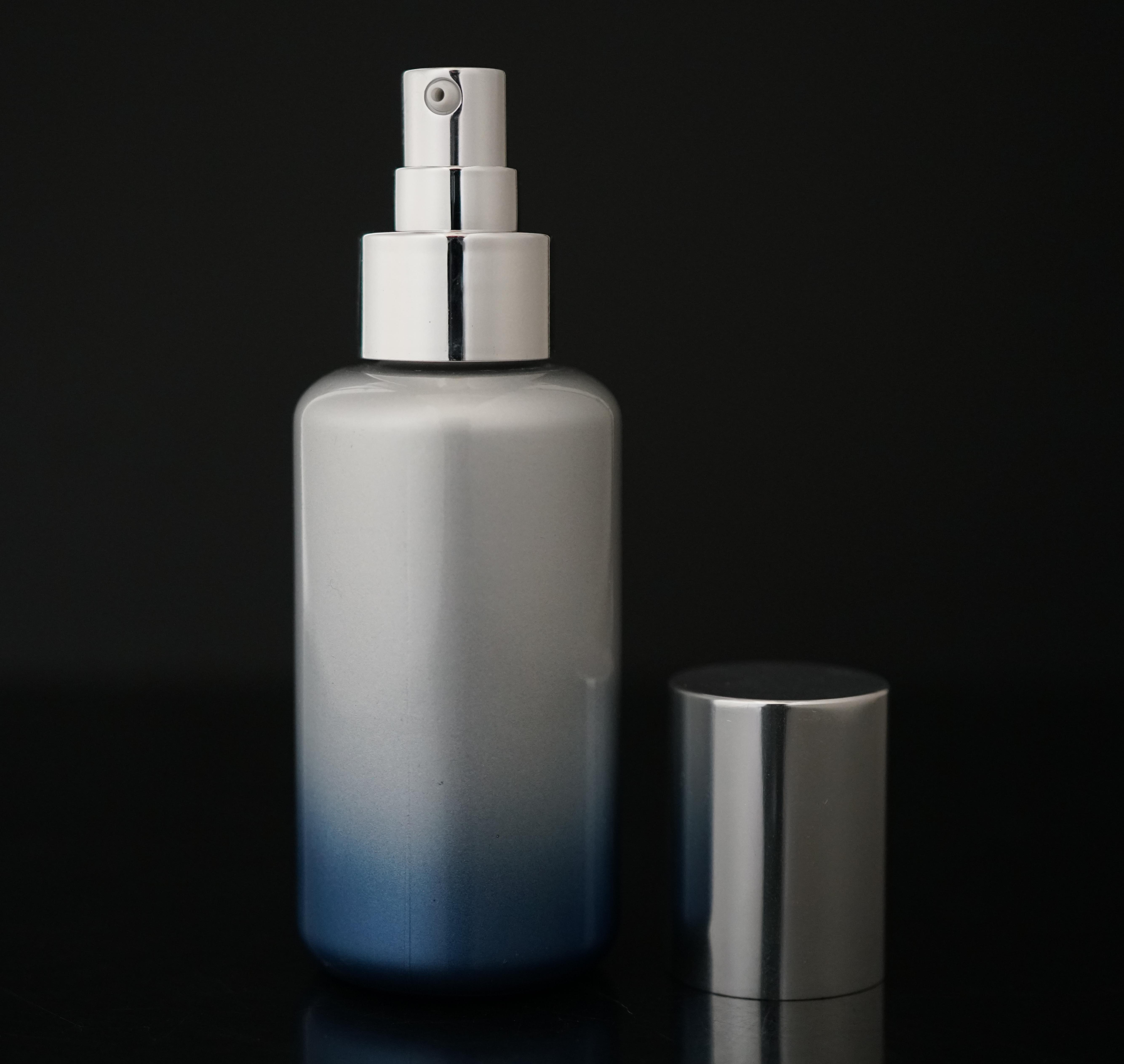 30ml 50ml 100ml foundation pump and mist sprayer toner and dropper essential oil glass bottle