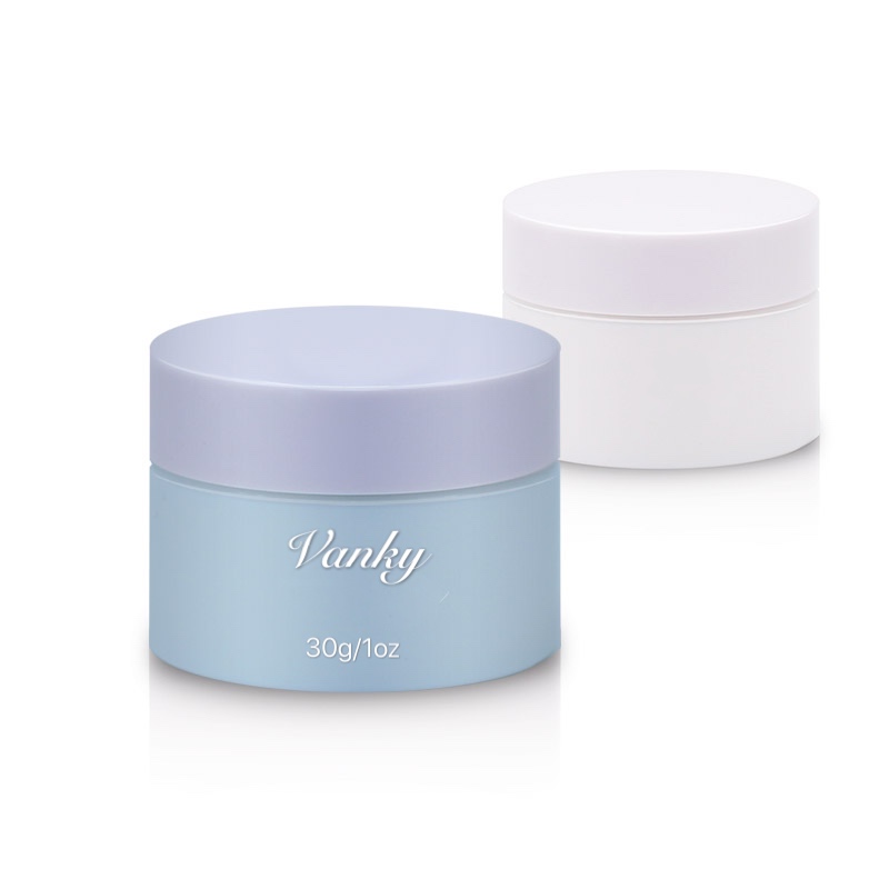 30ml 50ml 100ml glass cosmetic white jar