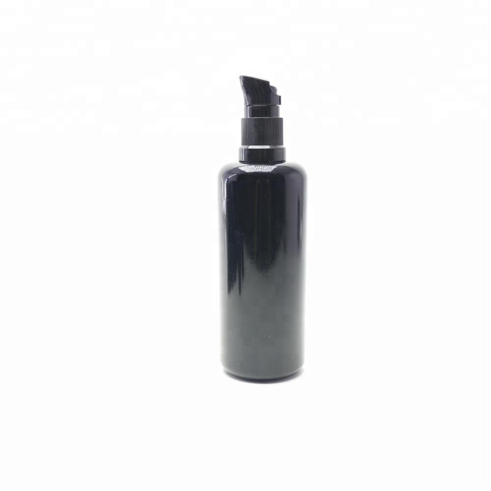 30ml 50ml 100ml lotion dark violet glass bottles with pump DV-09S