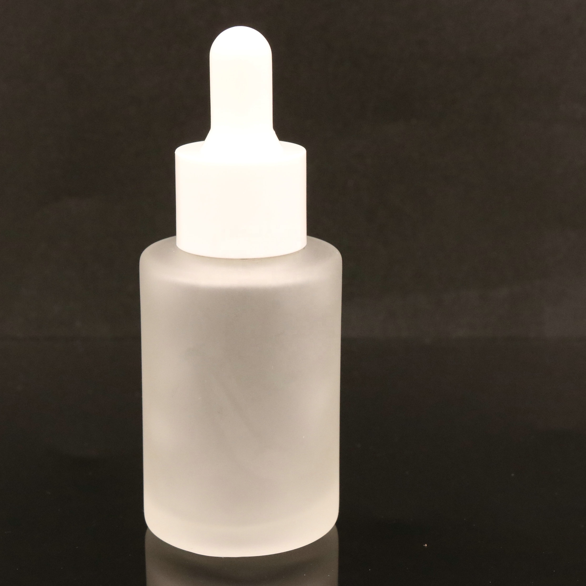 30ml 50ml 100ml matte white glass dropper e liquid bottle with childproof glass pipette frosted clear glass bottle