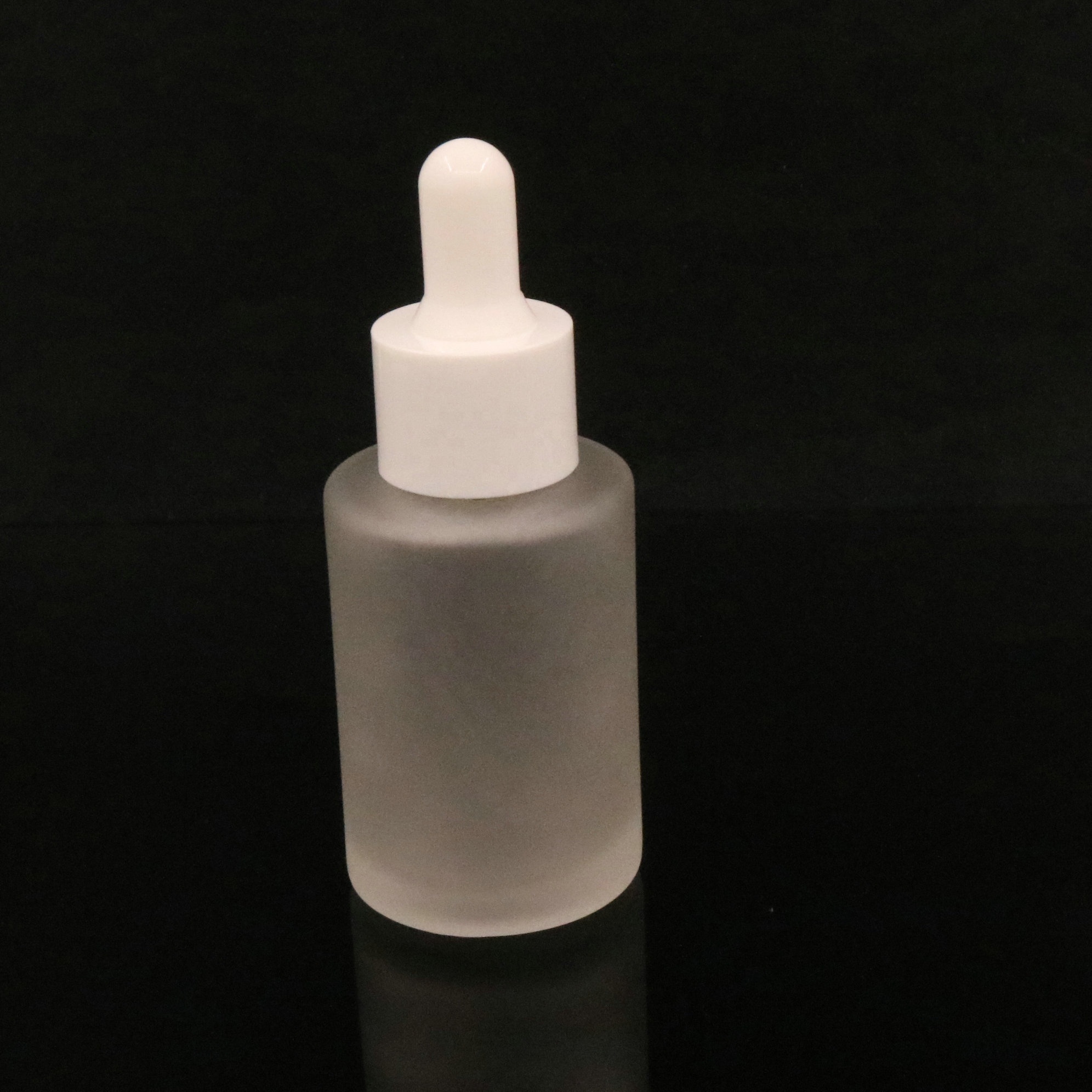 30ml 50ml 100ml matte white glass dropper e liquid bottle with childproof glass pipette frosted clear glass bottle