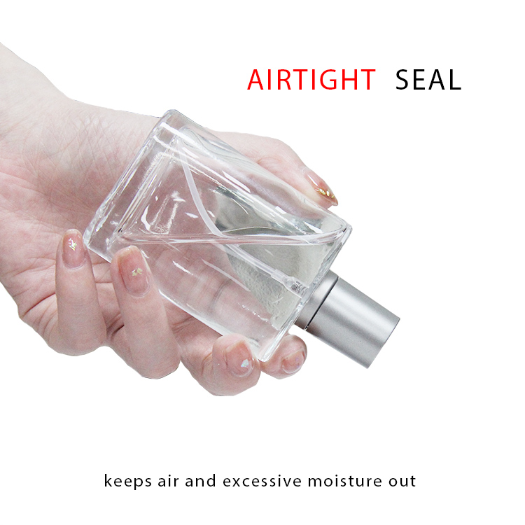 30ml 50ml 100ml oblate Frosted glass perfume bottles with PUMP SPRAYER cap