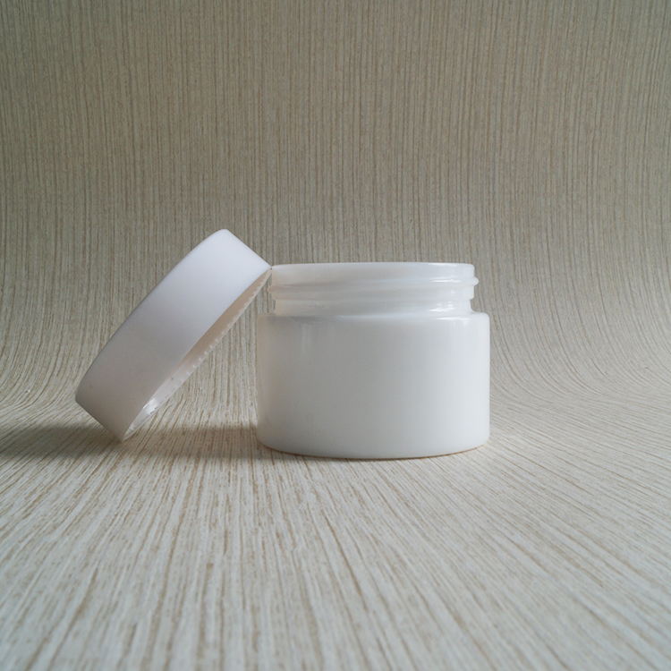 30ml 50ml 100ml opal white glass cosmetics jar and bottle with bakelite cover