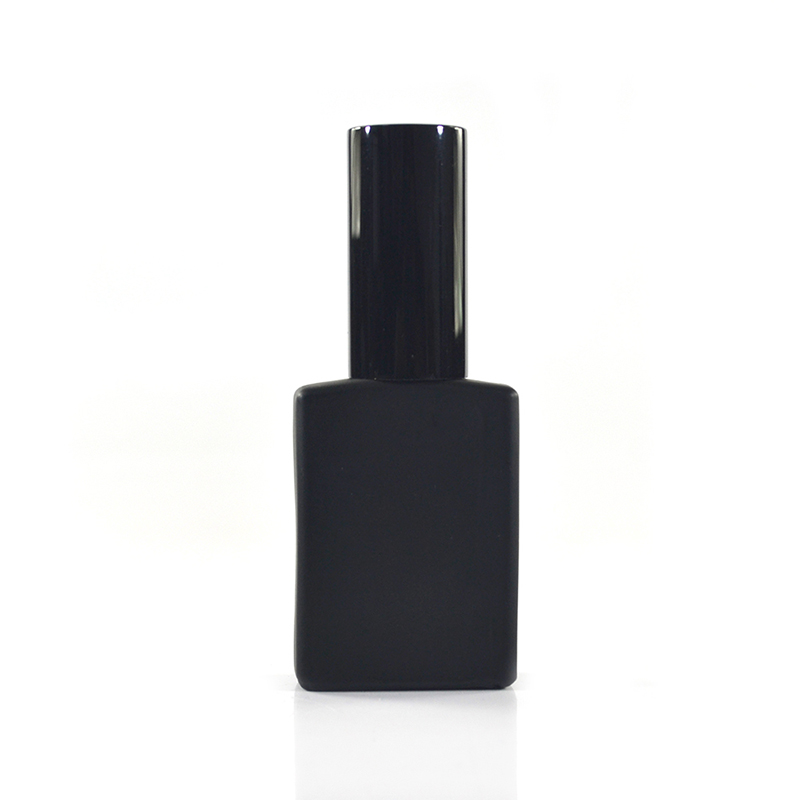 30ml 50ml 100ml rectangle glass black perfume bottle with spray pump cap