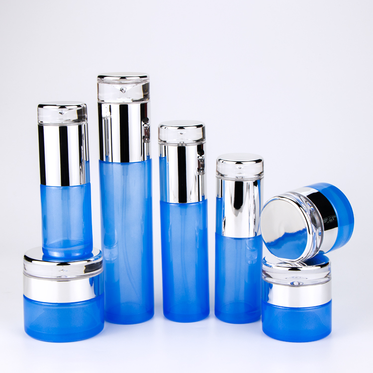 30ml 50ml 100ml skincare cream jars glass packaging premium sealed cosmetic jars