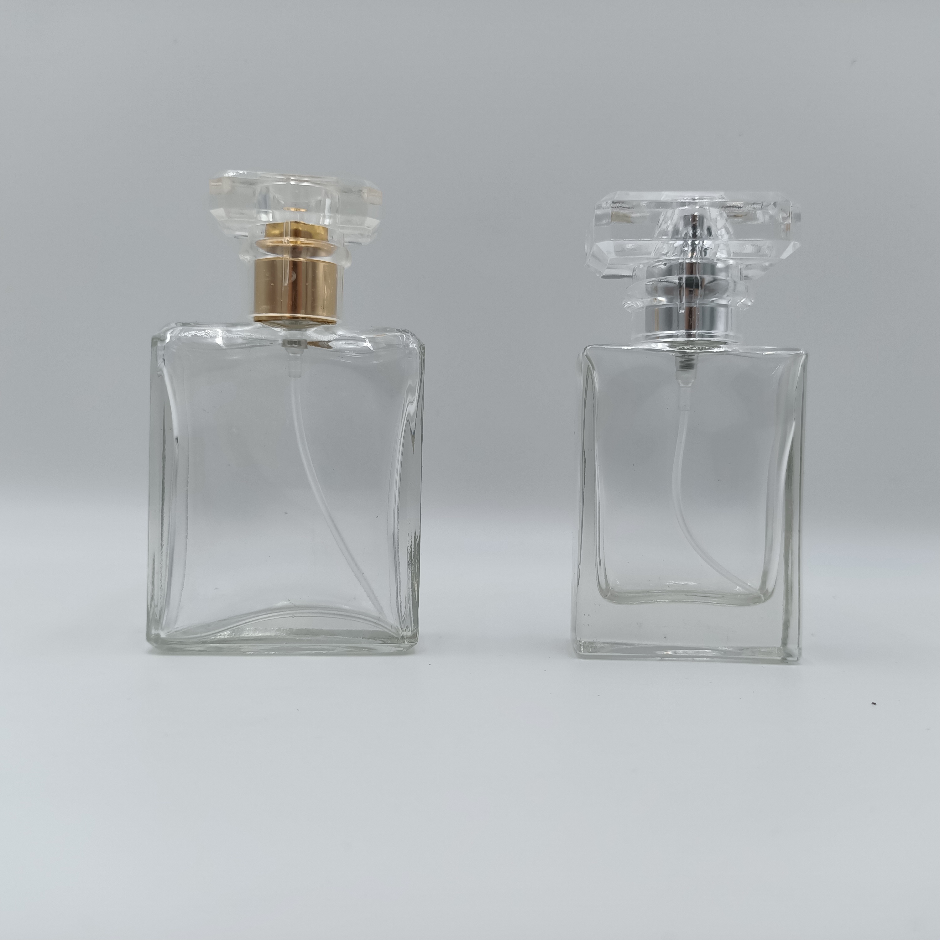 30ml 50ml 100ml square perfume glass bottles for sale