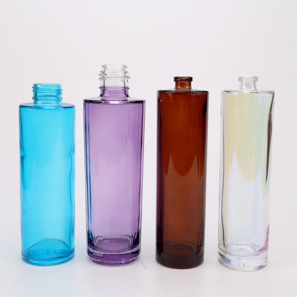 30ml 50ml 100ml square shape customized transparent glass cosmetic liquid foundation bottles