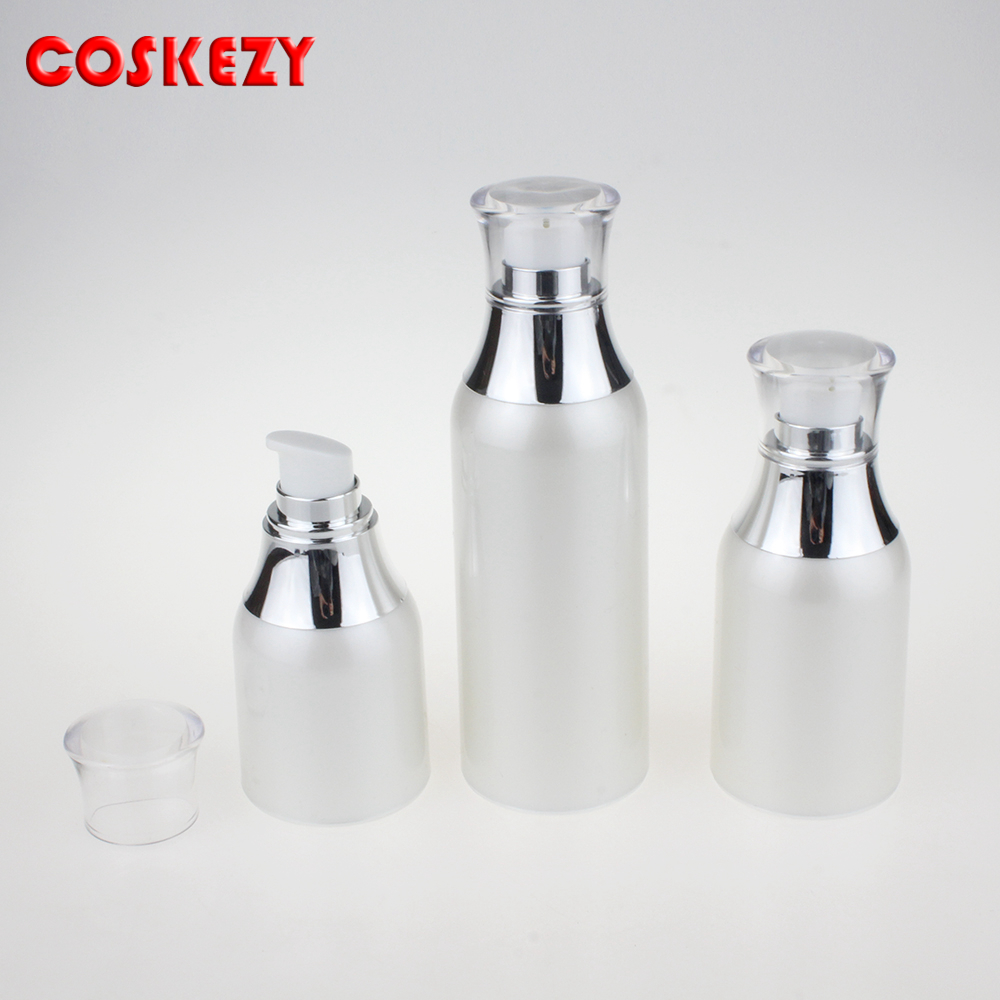 30ml 50ml 120ml 150ml PETG Airless Dispenser Foundation Serum Pump Bottle Packaging and 30g 50g Cosmetic Cream Airless Jar