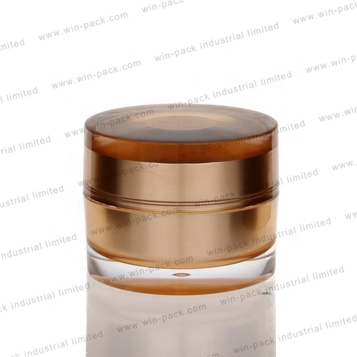 30ml 50ml 15ml pink beautiful acrylic luxury round cosmetics skincare cream jar