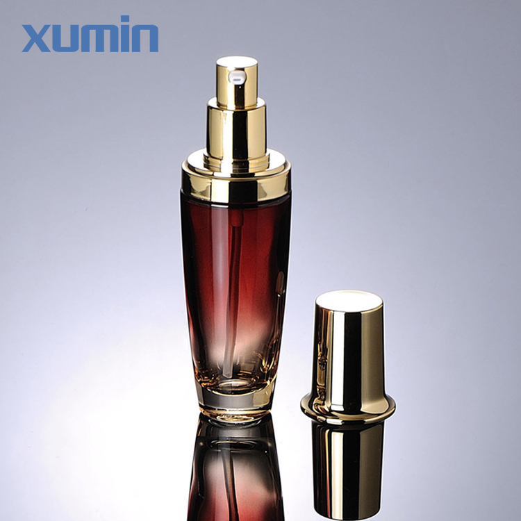 30ml 50ml 20g 30g 50g Luxury wholesale price Glass lotion Serum Bottle With silver Dropper Pump red Cream Jar