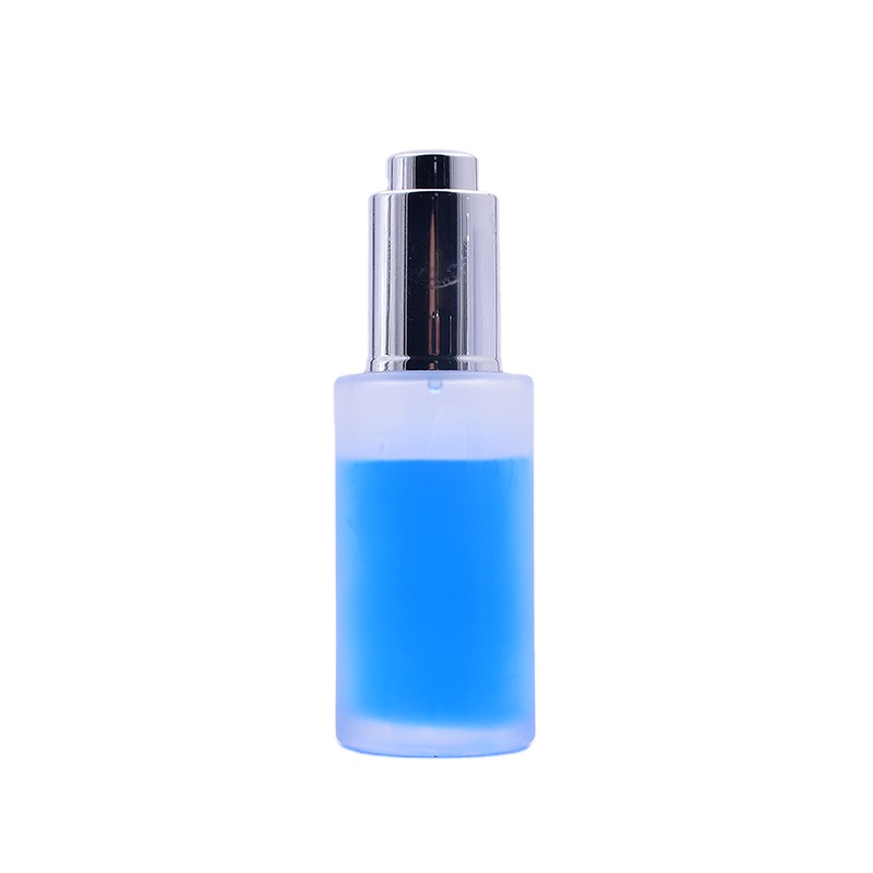 30ml 50ml 20g 30g 50g frosted empty Glass Serum lotion Bottle cosmetic packaging spray tone skincare With silver Dropper/Pump