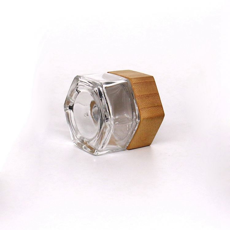 30ml 50ml 30g 50g Empty Clear Cosmetic Cream Glass Bottle and Jar Skin Care Product Set Packaging Small Makeup Containers With