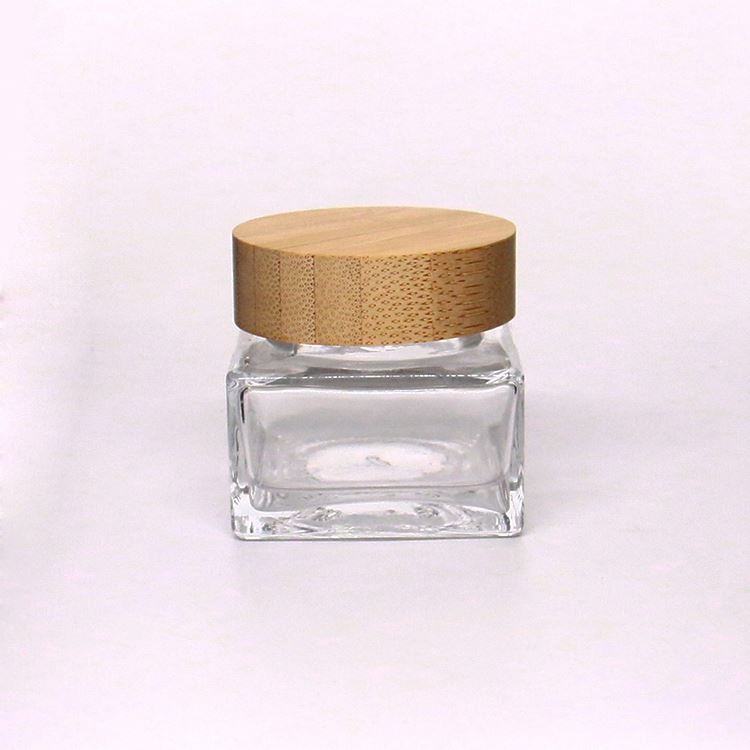 30ml 50ml 30g 50g Empty Clear Cosmetic Cream Glass Bottle and Jar Skin Care Product Set Packaging Small Makeup Containers With