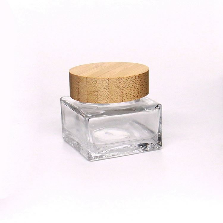 30ml 50ml 30g 50g Empty Clear Cosmetic Cream Glass Bottle and Jar Skin Care Product Set Packaging Small Makeup Containers With