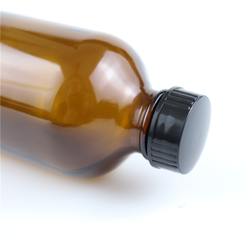 30ml 50ml 500ml round amber small mouth glass chemical reagent bottle empty brown glass medicine bottles boston round bottle