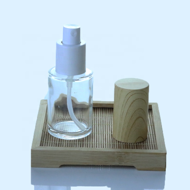 30ml 50ml 60ml 100 ml 120ml Luxury Cylindrical Flat Frosted Bottles With Sprayer(EPG13)