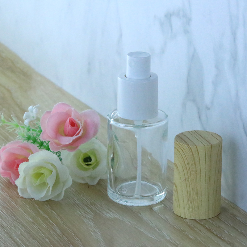 30ml 50ml 60ml 100 ml 120ml Luxury Cylindrical Flat Frosted Bottles With Sprayer(EPG13)