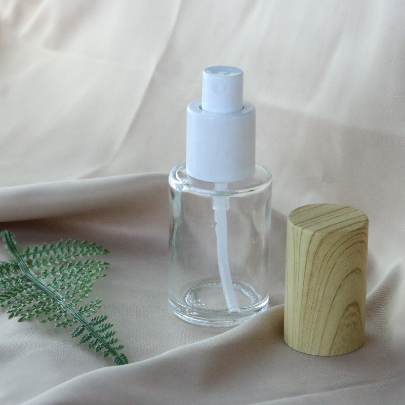 30ml 50ml 60ml 100 ml 120ml Luxury Cylindrical Flat Frosted Bottles With Sprayer(EPG13)