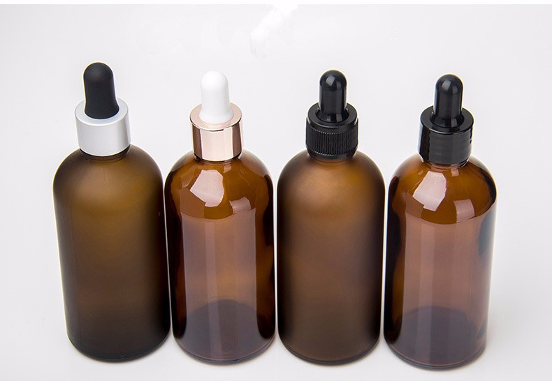 30ml 50ml 60ml 100ml 120ml clear amber blue green glass essential oil dropper bottles bamboo cap dropper bottle 1 oz 2 oz 4 oz