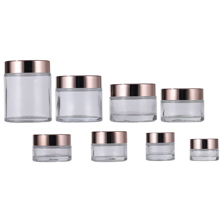 30ml 50ml 60ml 100ml Amber 2oz glass jar for candle storage containers with black screw caps