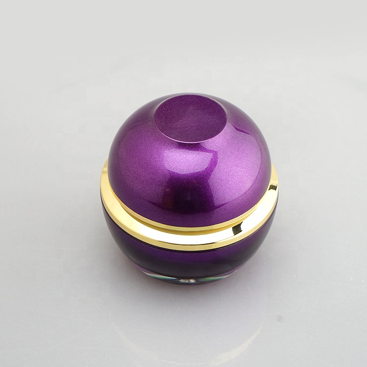 30ml 50ml 60ml 100ml Luxury round Acrylic face cream jar Cosmetic Packaging