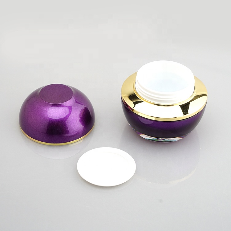30ml 50ml 60ml 100ml Luxury round Acrylic face cream jar Cosmetic Packaging