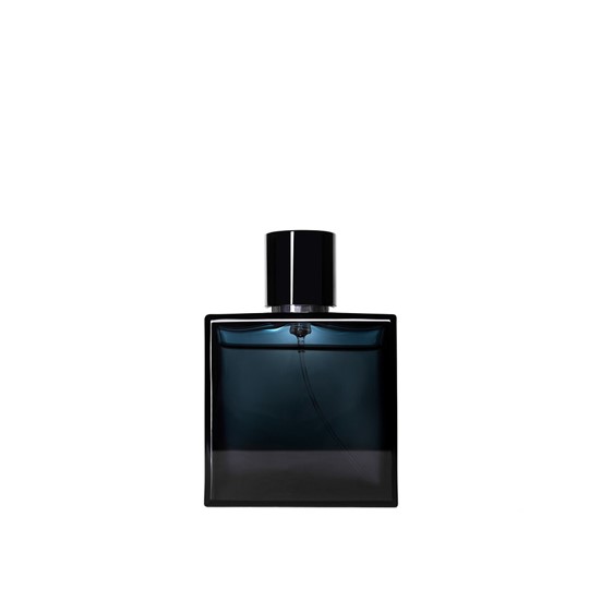 30ml /50ml /60ml/100ml /Square Rectangle Empty Clear black Perfume Glass Bottle with Square Metal Crimp Cap