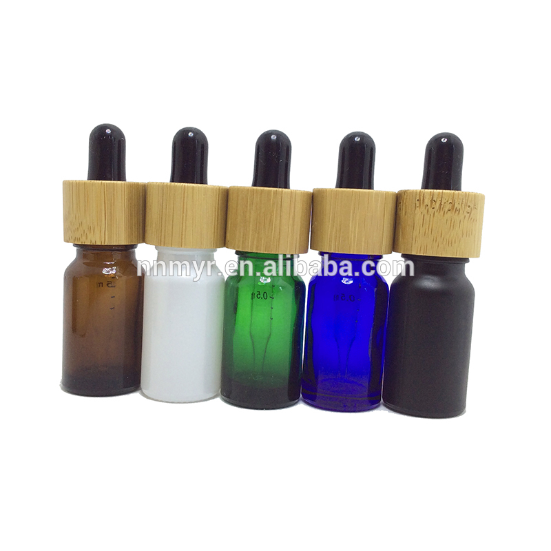 30ml/50ml/60ml/100ml/ round square transparent black perfume glass bottle, with bamboo lid box paper and packaging.