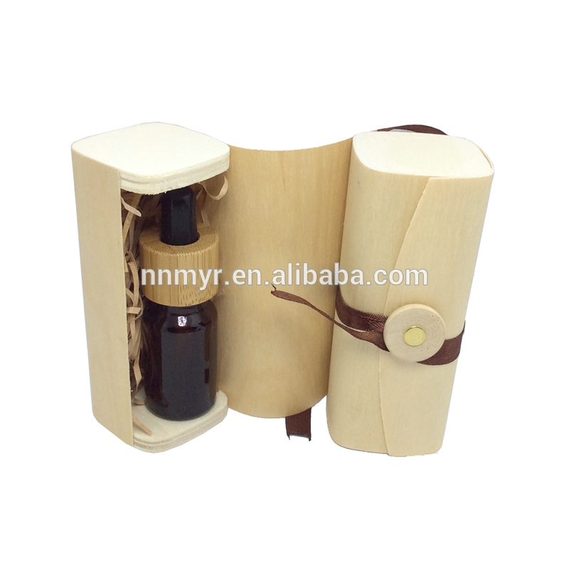 30ml/50ml/60ml/100ml/ round square transparent black perfume glass bottle, with bamboo lid box paper and packaging.