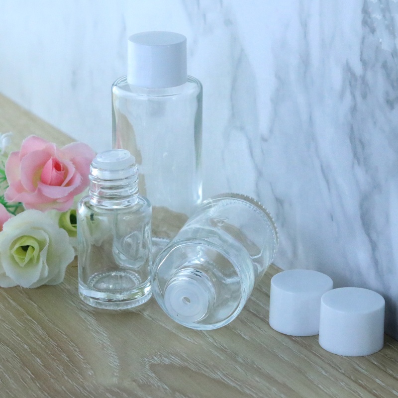 30ml 50ml 60ml 80ml 100ml 120ml Luxury frosted flat glass cosmetic pump bottle (EPG14-2)