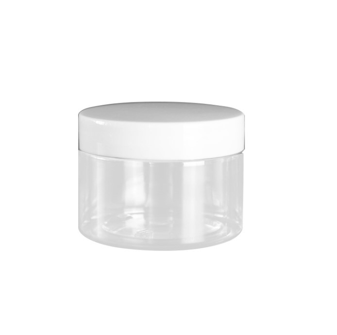 30ml 50ml 60ml 80ml 100ml 120ml clear plastic PET jar plastic jar with aluminium lid and transparent inner seal
