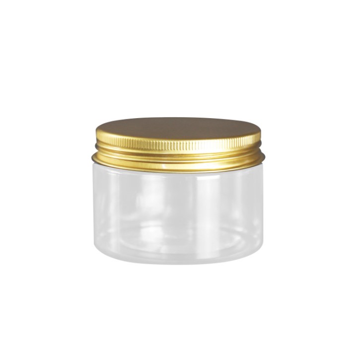 30ml 50ml 60ml 80ml 100ml 120ml clear plastic PET jar plastic jar with aluminium lid and transparent inner seal